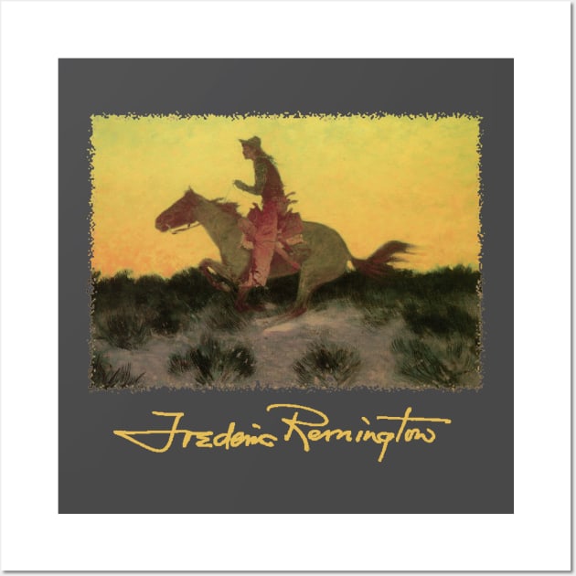 Against the Sunset by Frederic Remington Wall Art by MasterpieceCafe